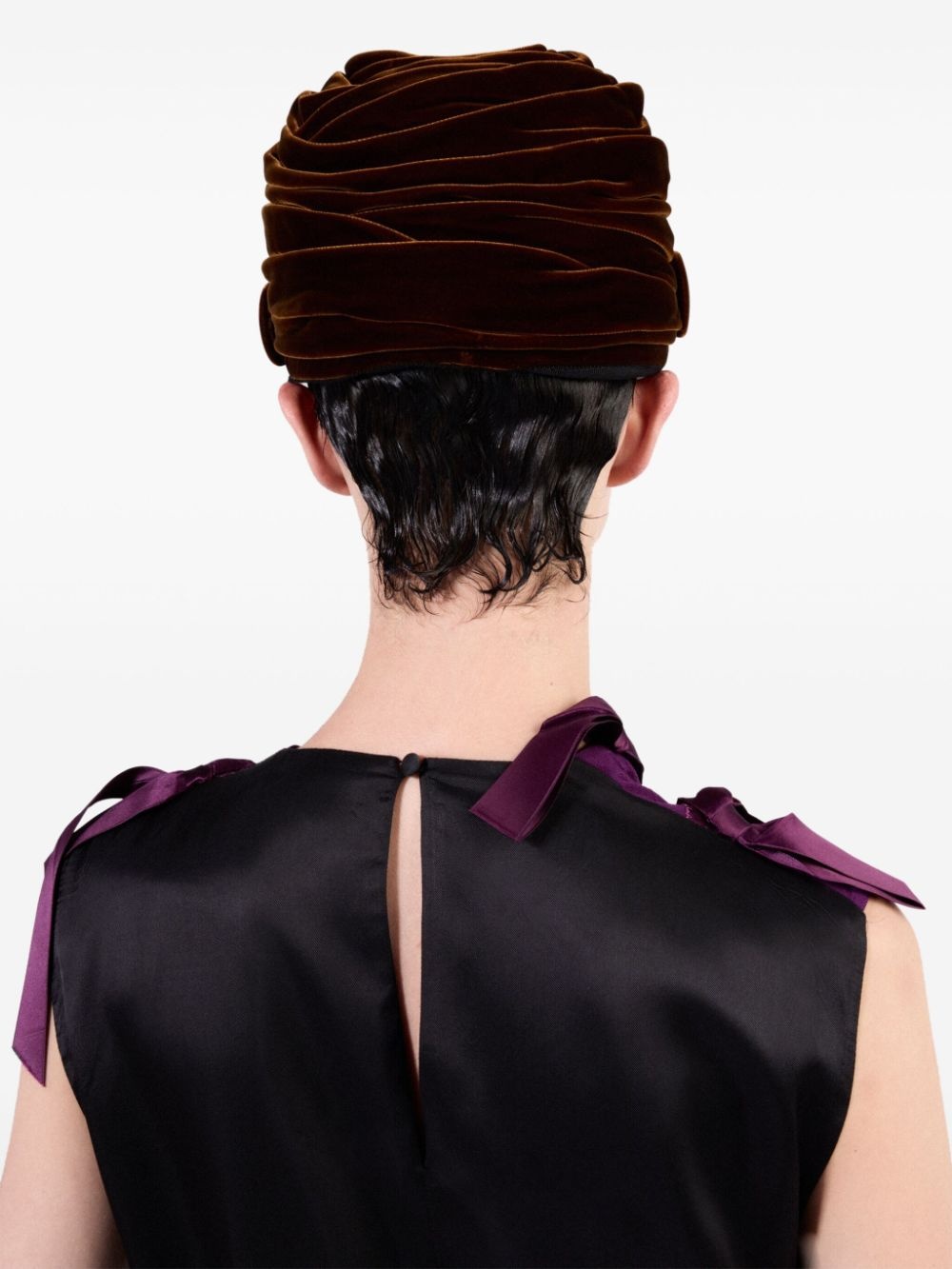 Prada Sablé dress with bows | farfetch | REVERSIBLE