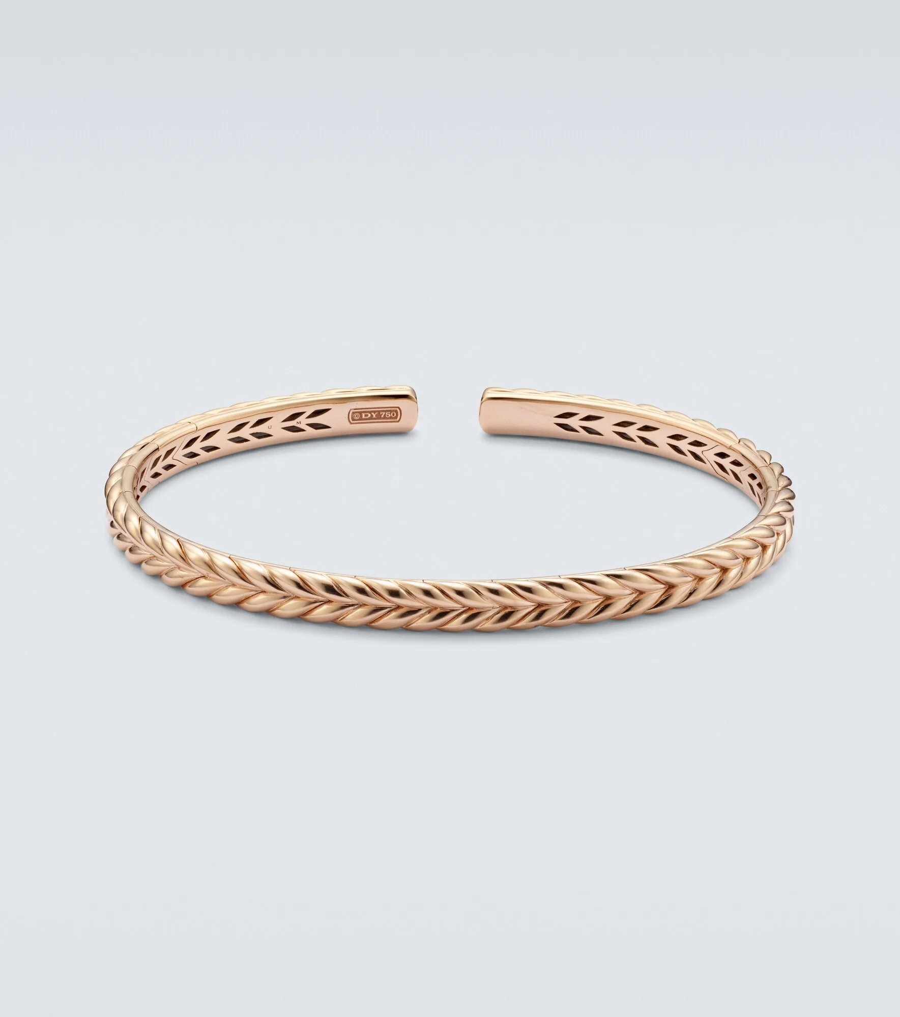 Chevron 18kt rose gold cuff bracelet - 1
