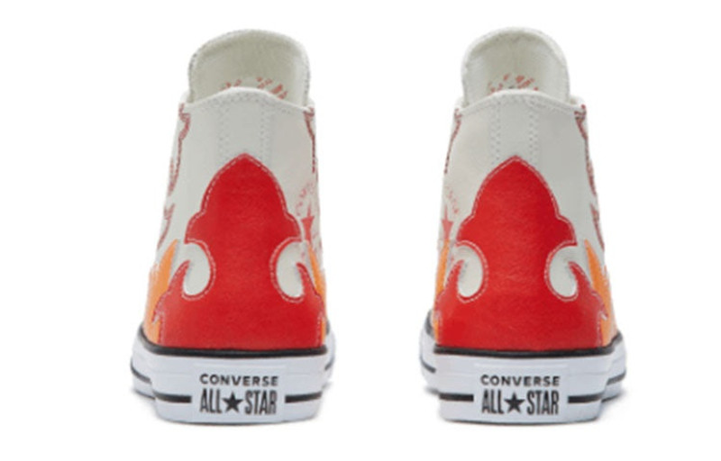 Converse (WMNS) Converse Chuck Taylor All Star LE High Egret Red Orange 'White Red' 564954C outlook