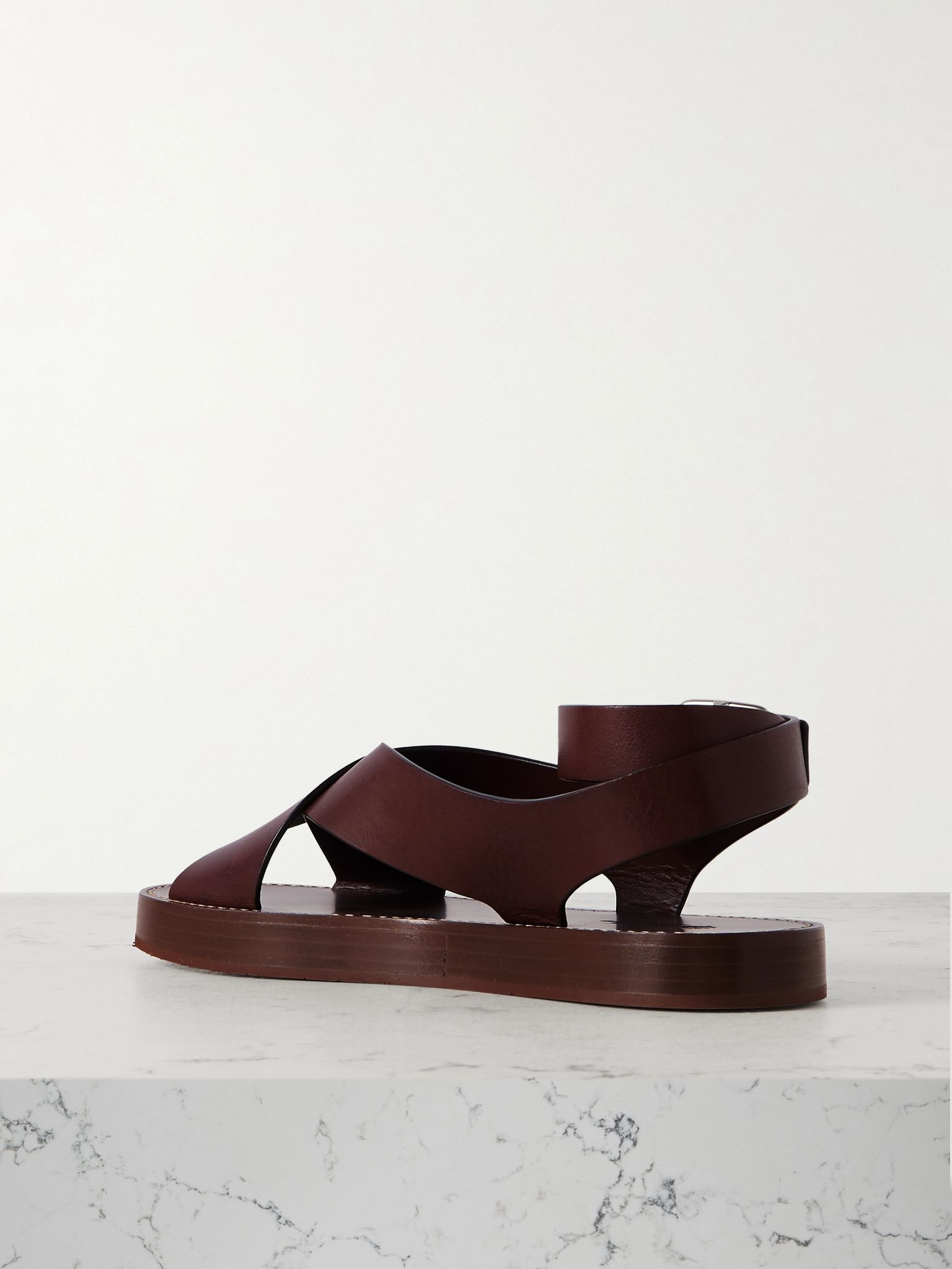 Sumie leather sandals Brown - 3