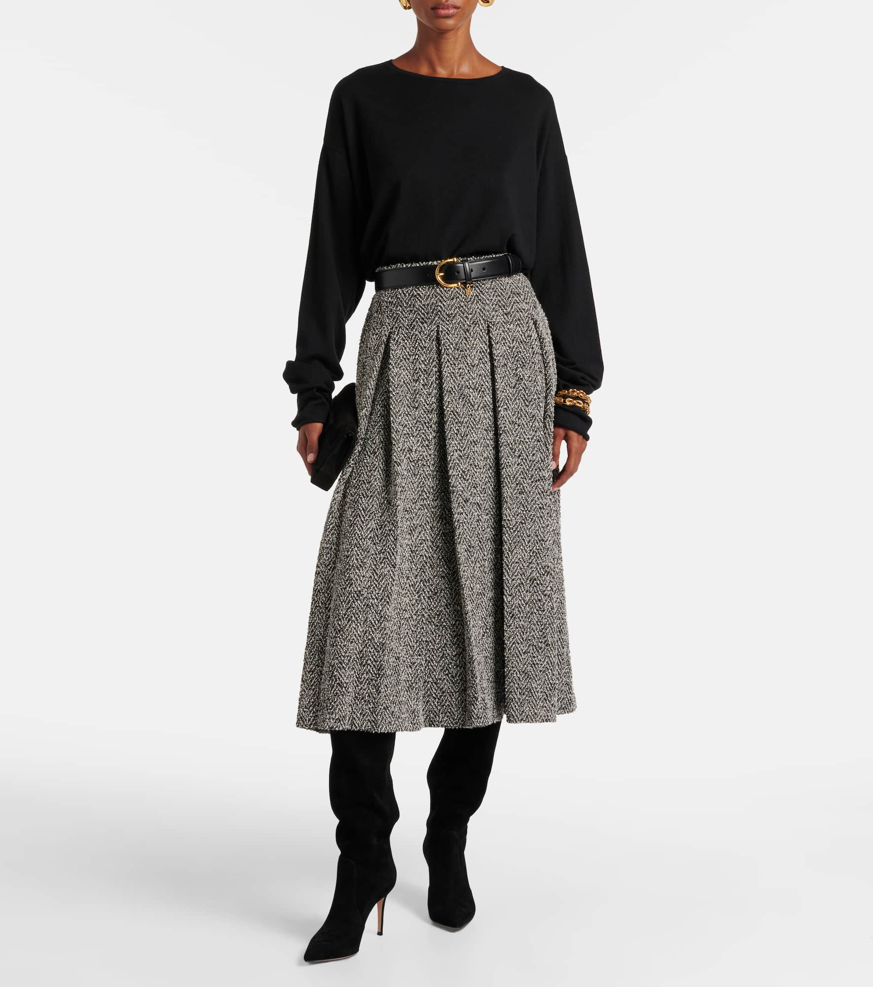 Hansen 85 suede knee-high boots - 3