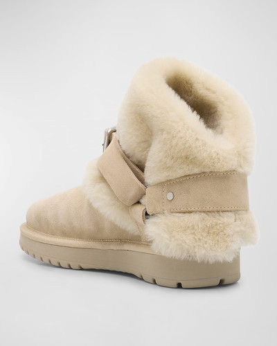 Burberry Chubby Suede Shearling Harness Booties outlook