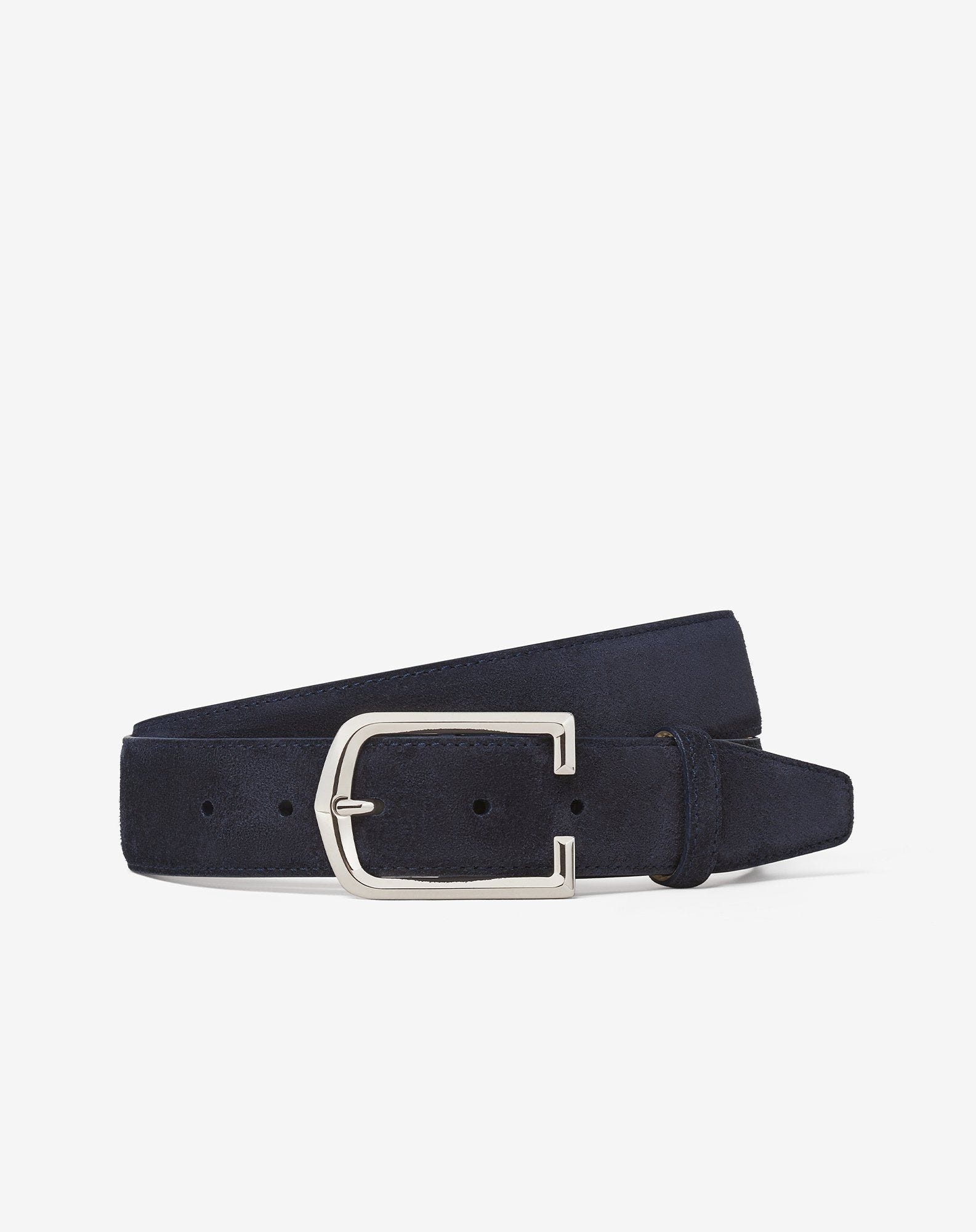 Blue suede belt - 1