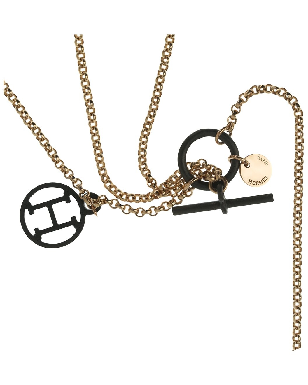 Hermès 18K Rose Gold Necklace (Authentic Pre-Loved) - 2