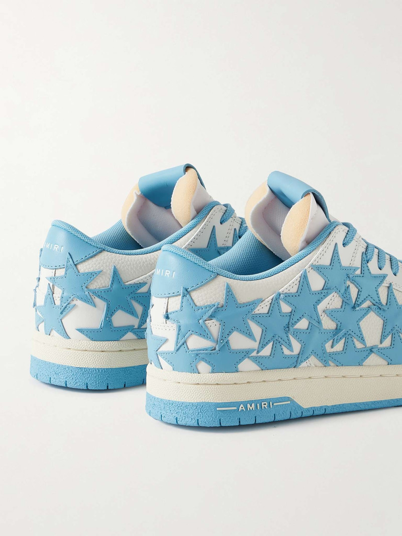 Stars Low Appliquéd Leather Sneakers 5