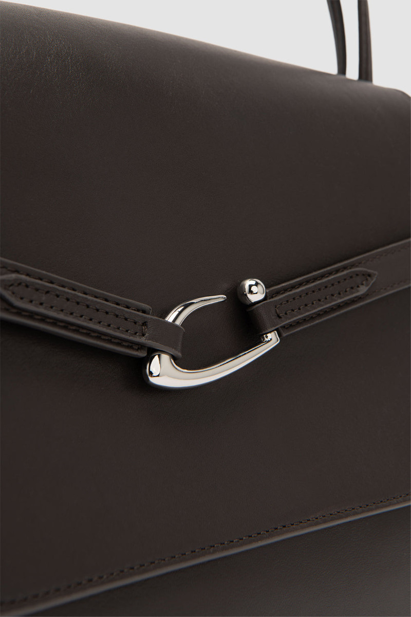 Cora Ristretto Nappa Leather Shoulder Bag 3
