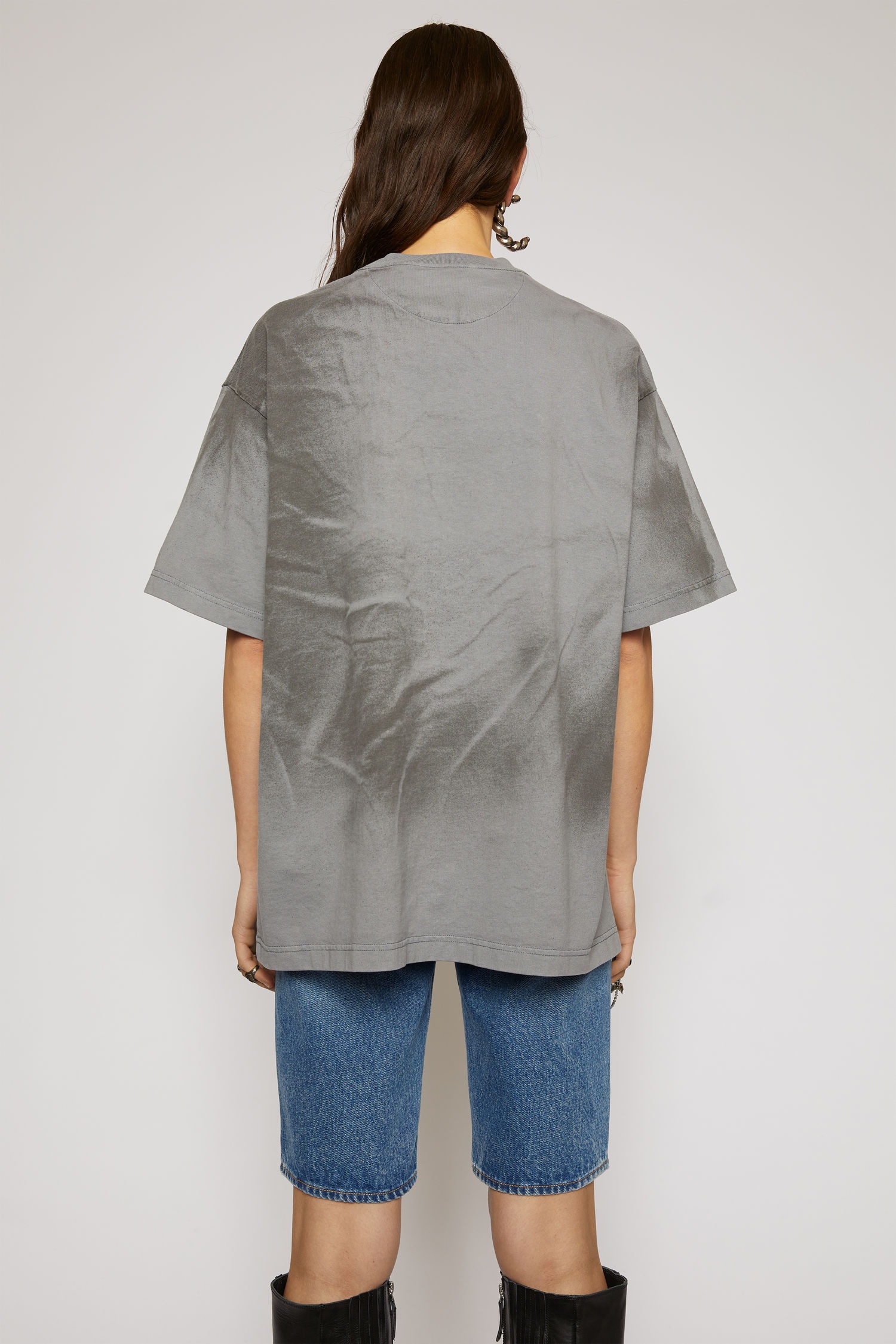 Spray-paint t-shirt light grey - 3