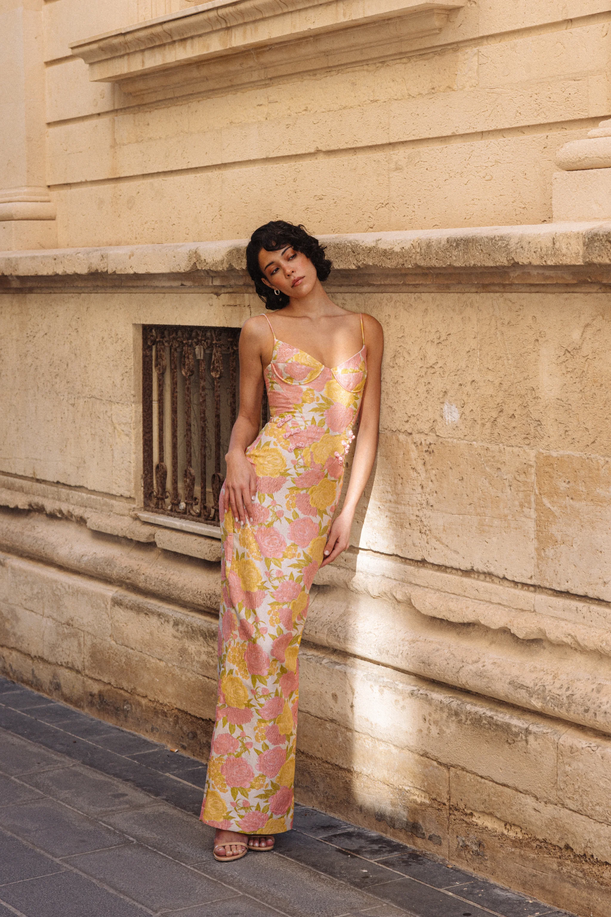 ROSELLA JACQUARD GOWN - 1
