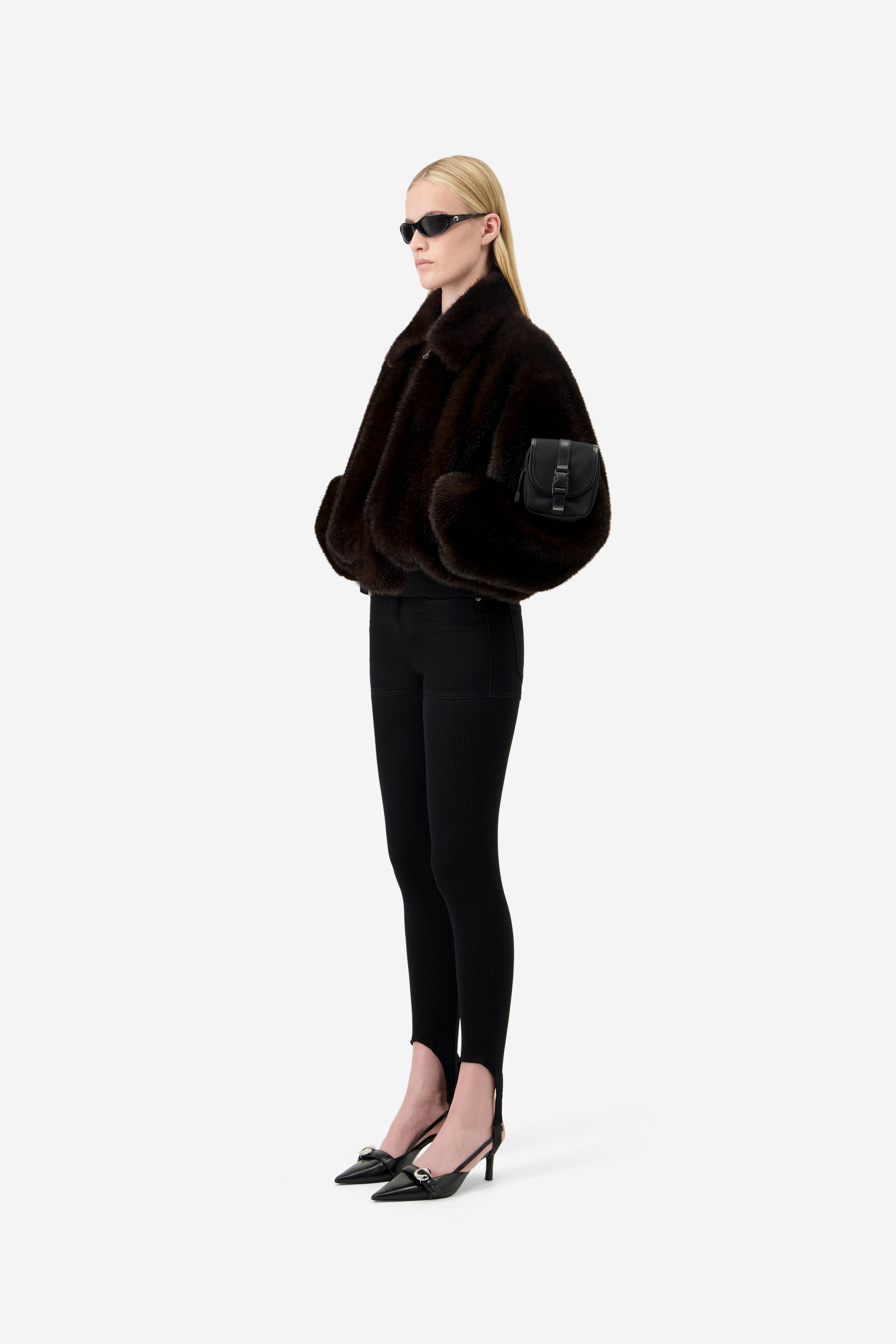 Faux Fur Bomber Jacket - 3