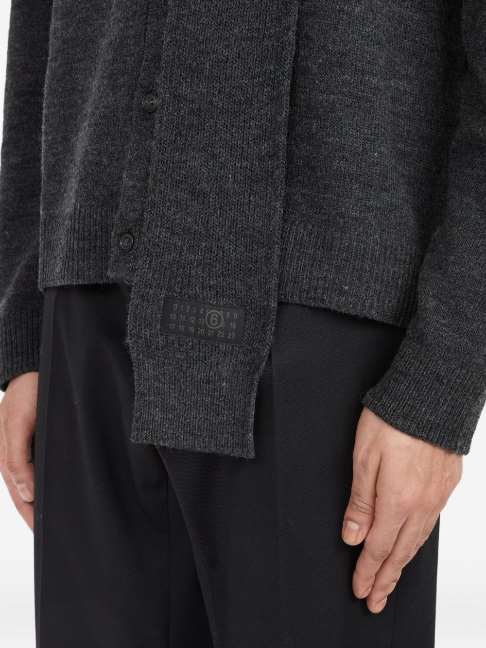 virgin wool-blend cardigan - 7