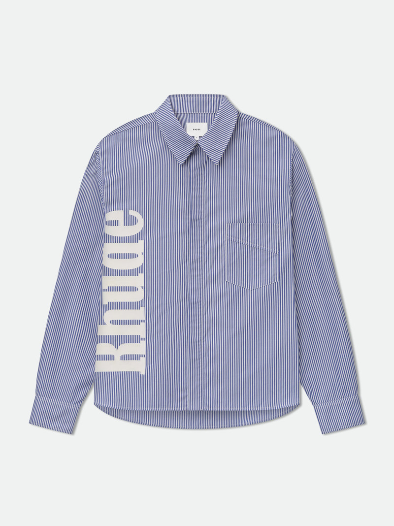 RHUDE SIDE LOGO LS SHIRT 1