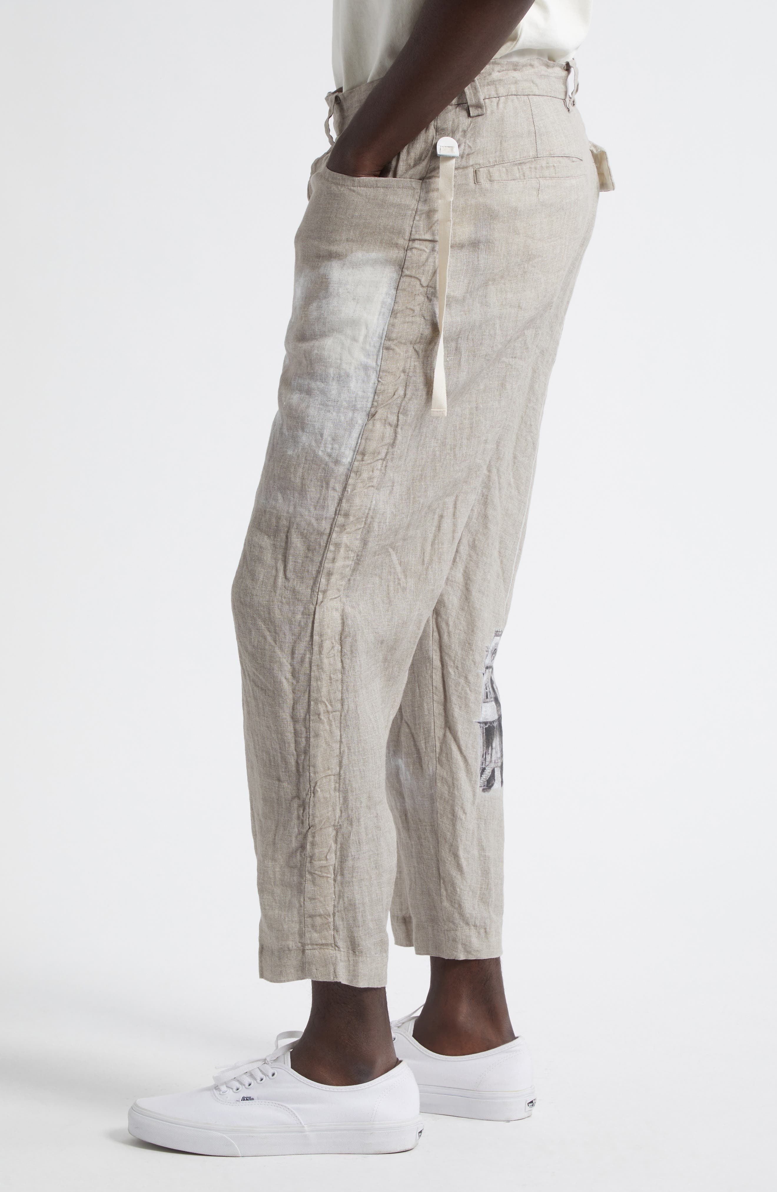 Undercover Linen Pants in Natural Base at Nordstrom - 4