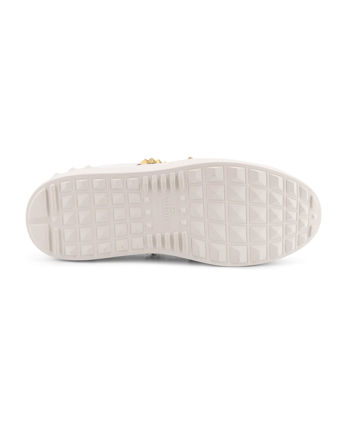Rockstud Untitled Leather Low-top Sneakers - 4