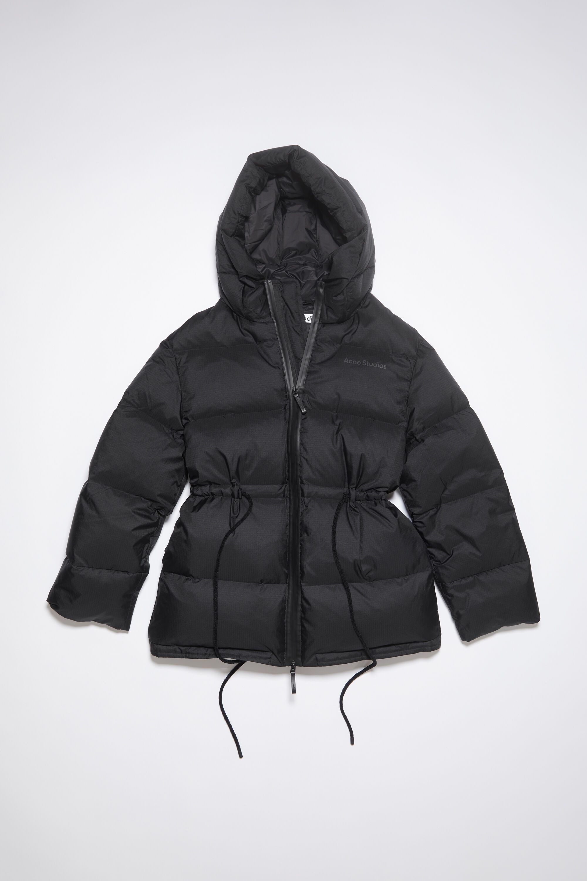 Hooded puffer jacket - Black - 7