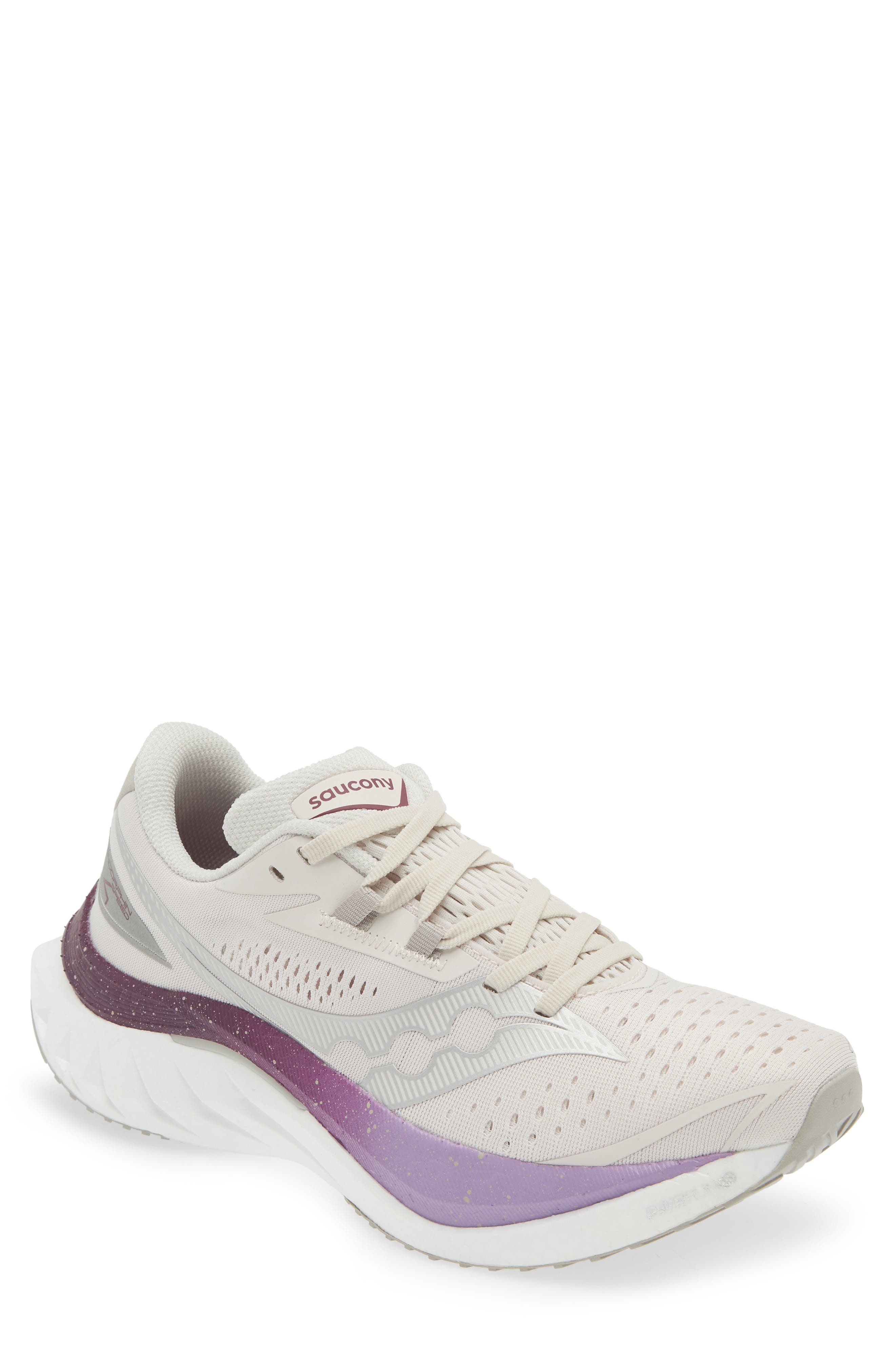 Saucony Endorphin Speed 4 Running Shoe in Moon/Plum at Nordstrom - 1