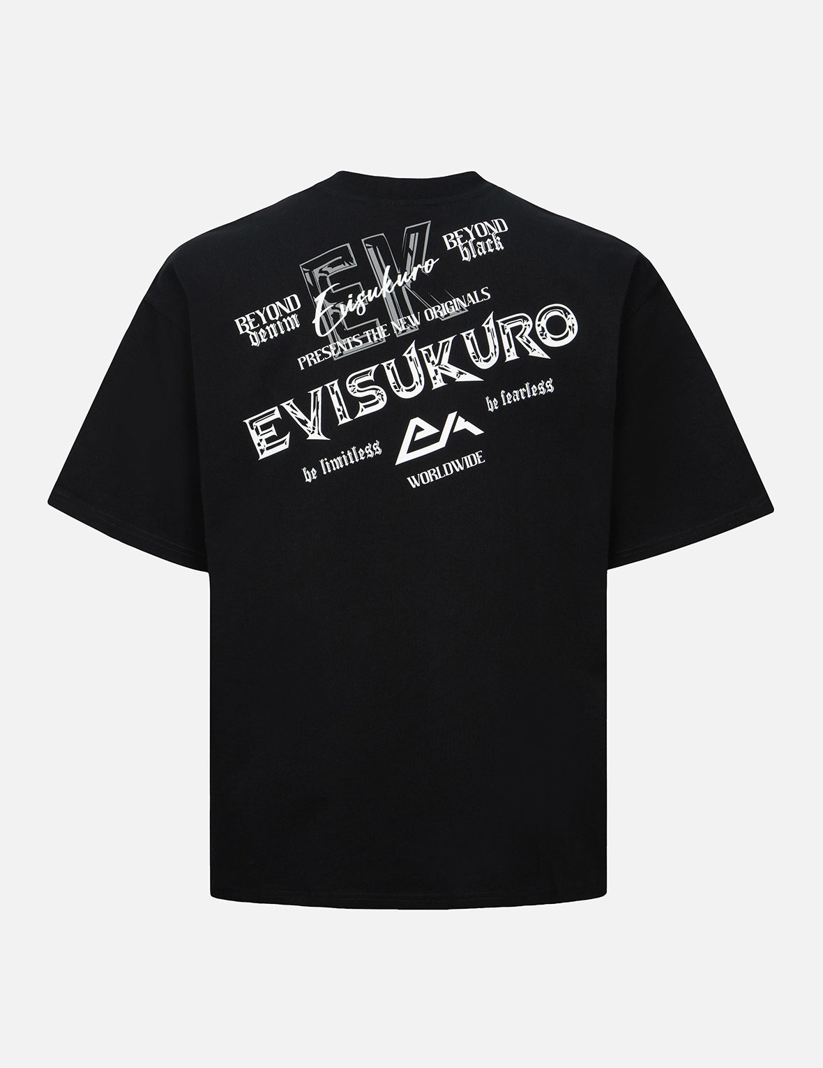 Logo and Slogan Prints Loose Fit T-shirt - 2