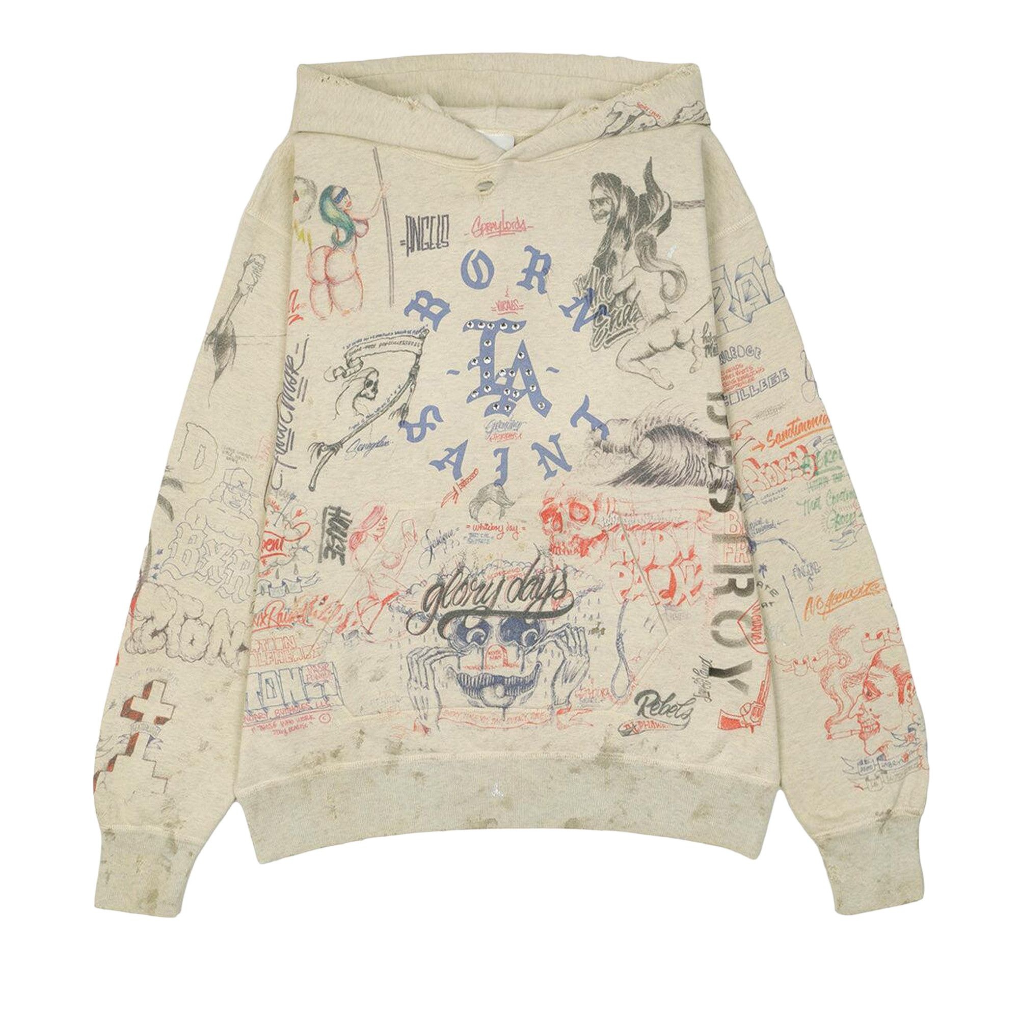 Saint Michael LA Hoodie 'Grey' - 1