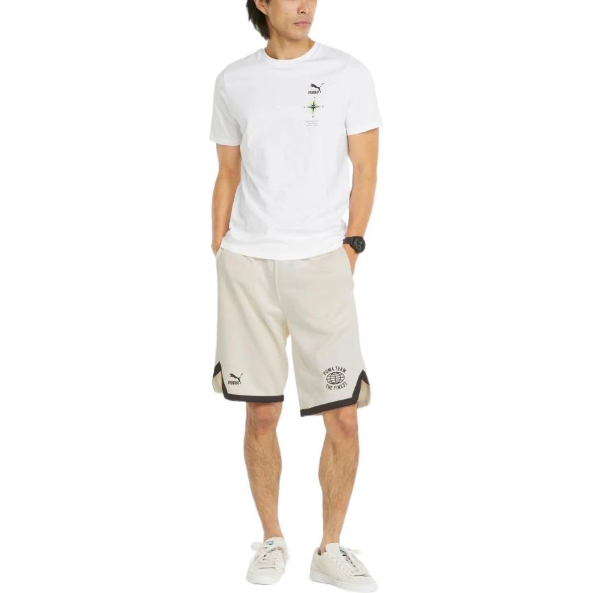 PUMA 8 Pt Logo Team Shorts 'White' 536923-65 - 3