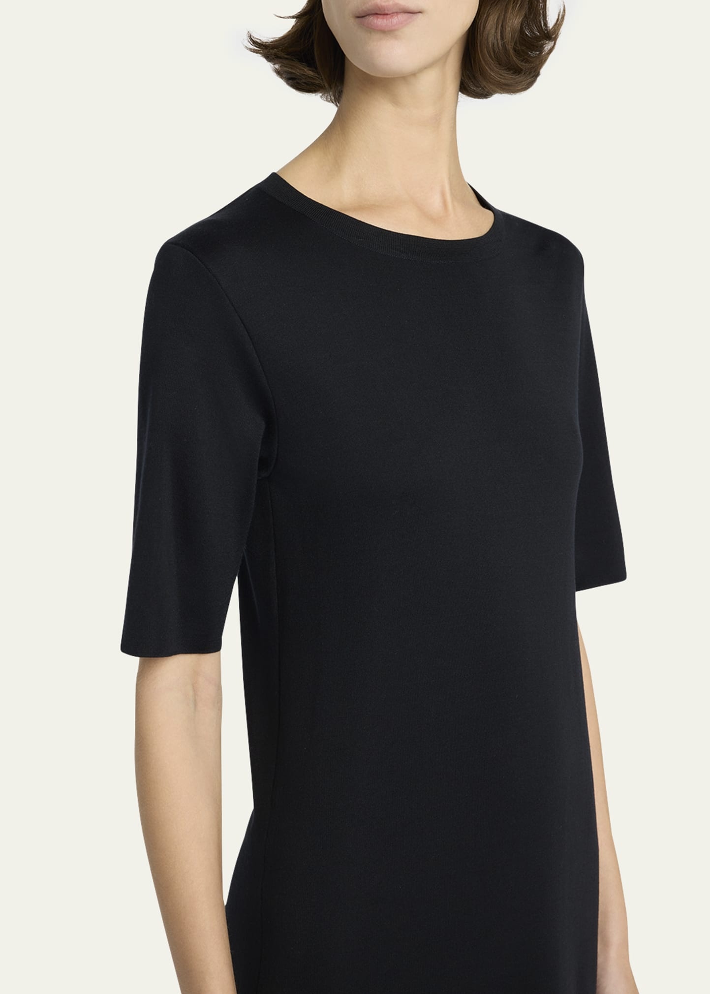 Jorgina Short-Sleeve Silk T-Shirt Dress - 5