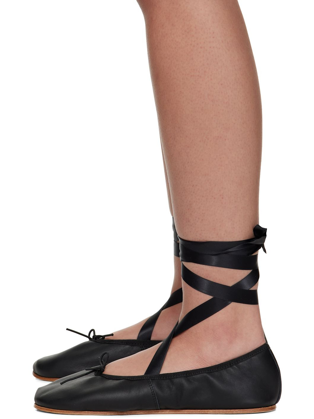 Black Sophia Ballerina Flats - 3