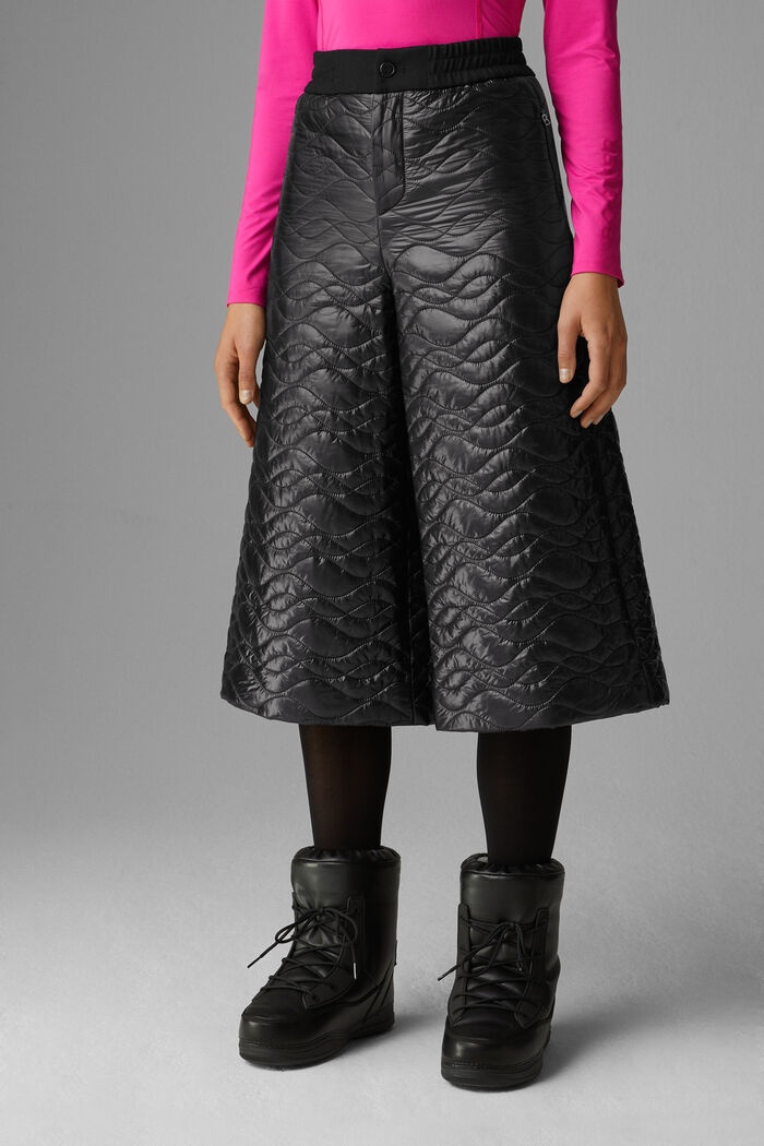 Mina Quilted culottes in Black - 2