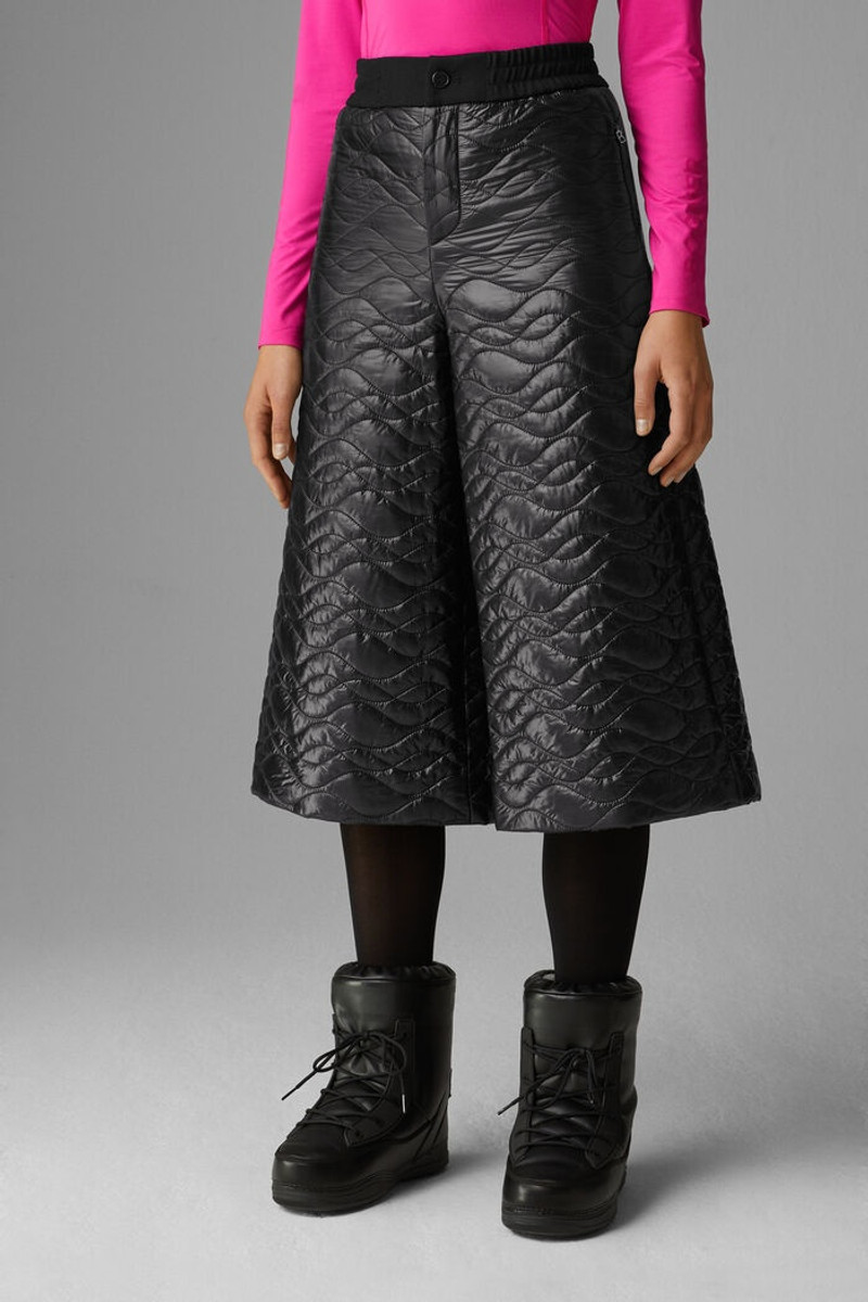 Mina Quilted culottes in Black 2
