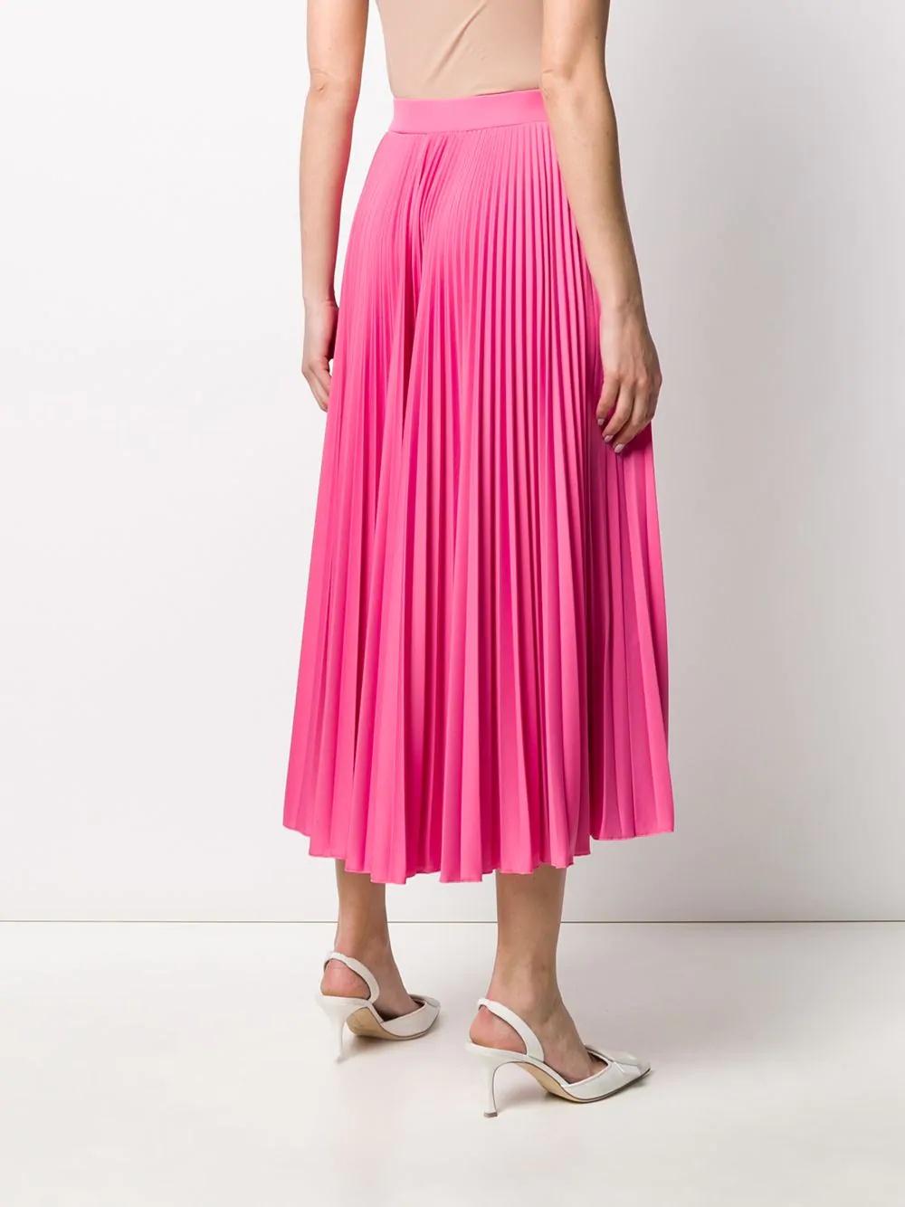 VLOGO pleated midi skirt - 4