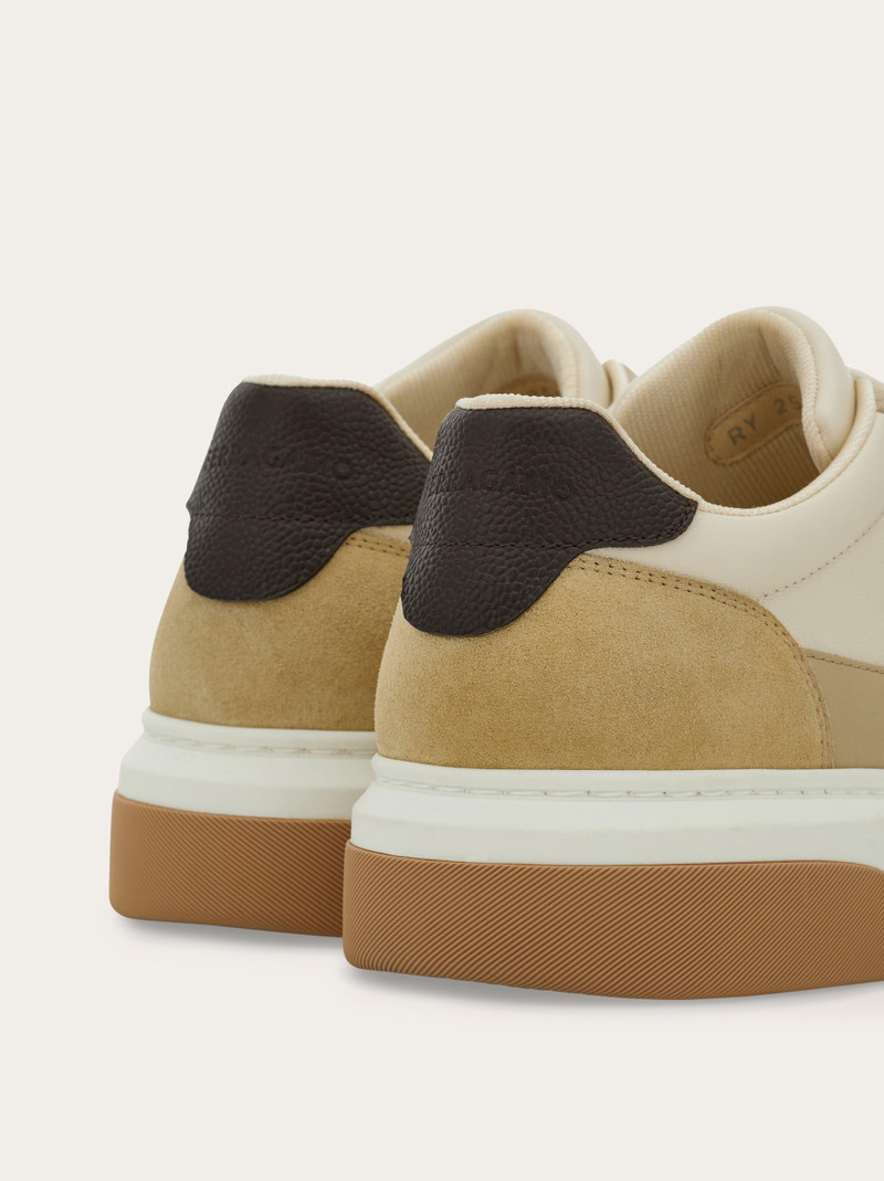 FERRAGAMO Low top sneaker with Gancini ornament outlook