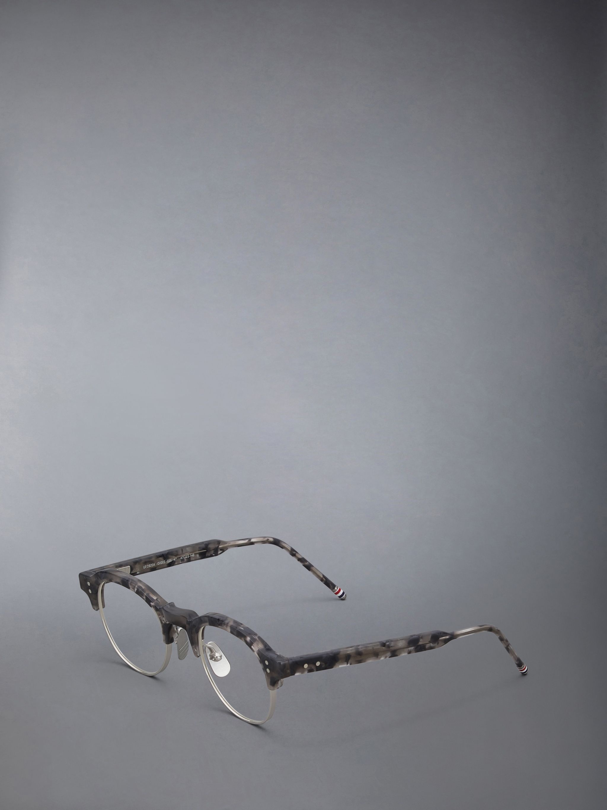 TORTOISE ACETATE AND TITANIUM OVAL EYEGLASSES - 2