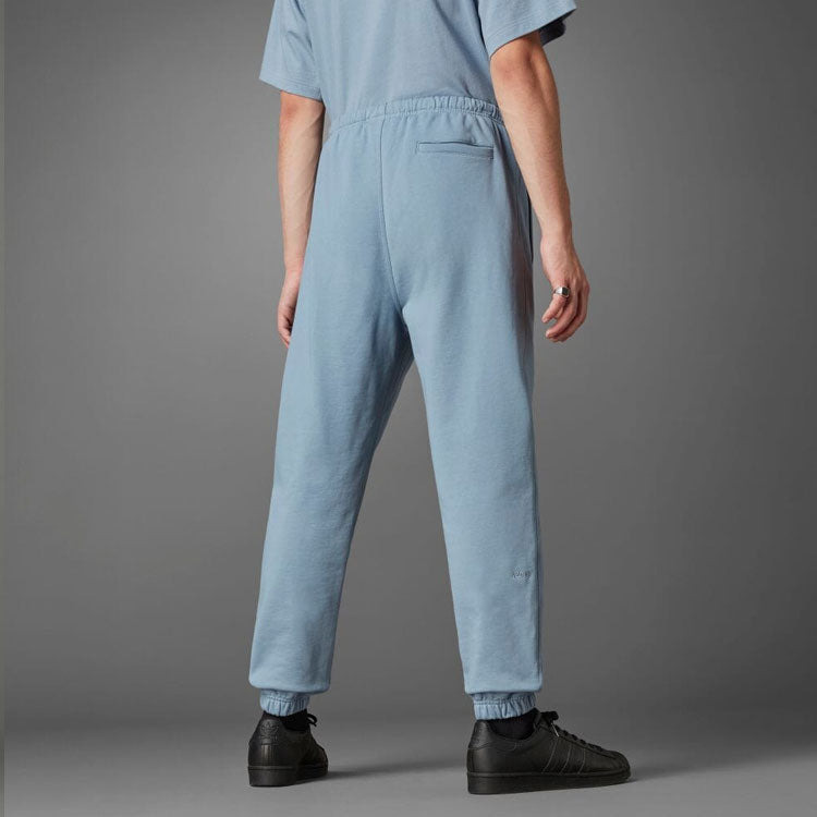 Men's adidas originals Logo Solid Color Bundle Feet Sports Pants/Trousers/Joggers Blue HD4817 - 3