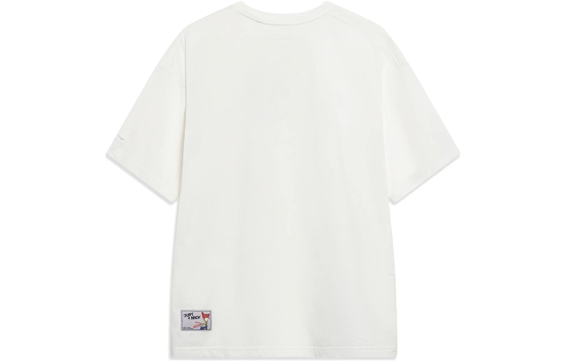 Li-Ning x Disney Zootopia Graphic T-shirt 'White' AHST271-4 - 2