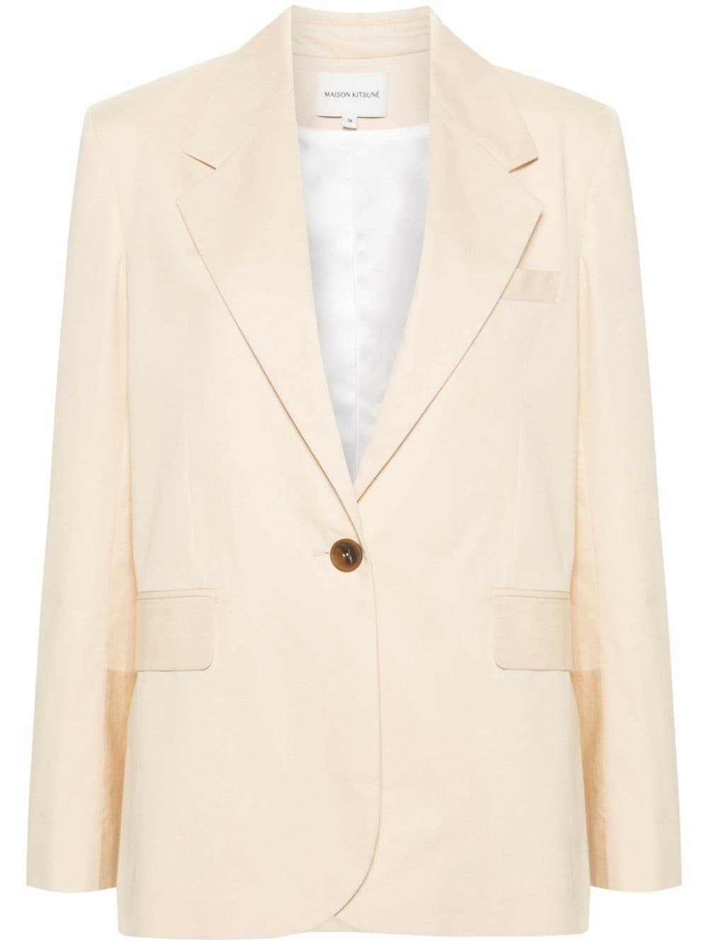 tailored cotton blazer - 1