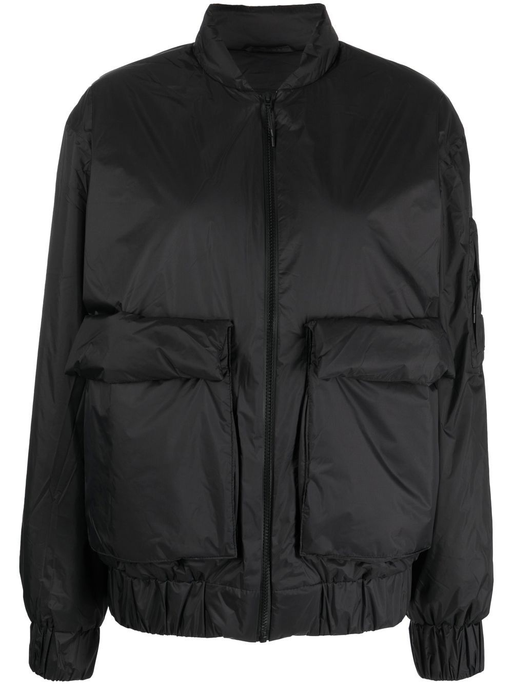 flap-pockets puffer jacket - 1