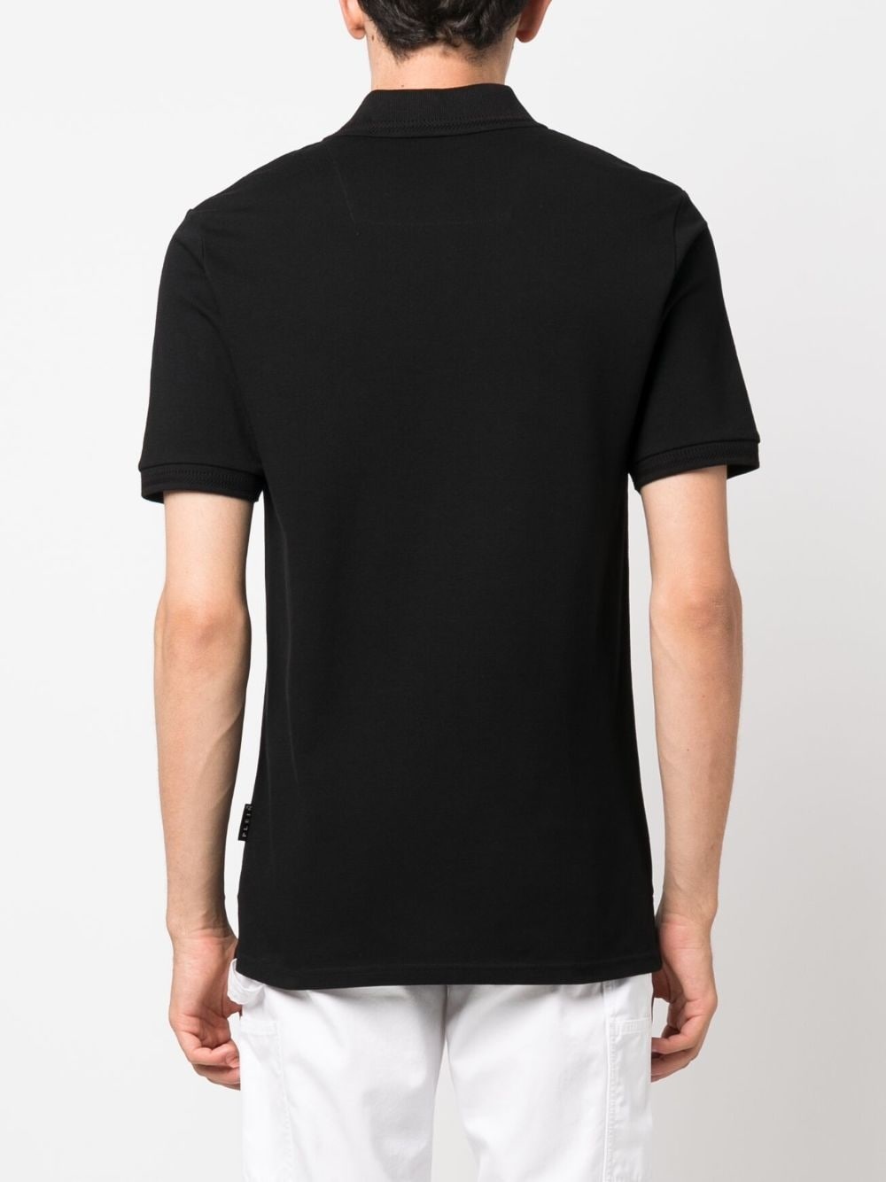 piqué skull-detail polo shirt - 4