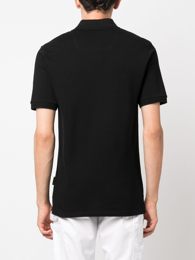 piqué skull-detail polo shirt 4