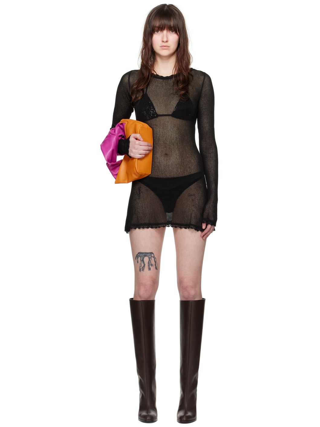 Black Naked Minidress - 1