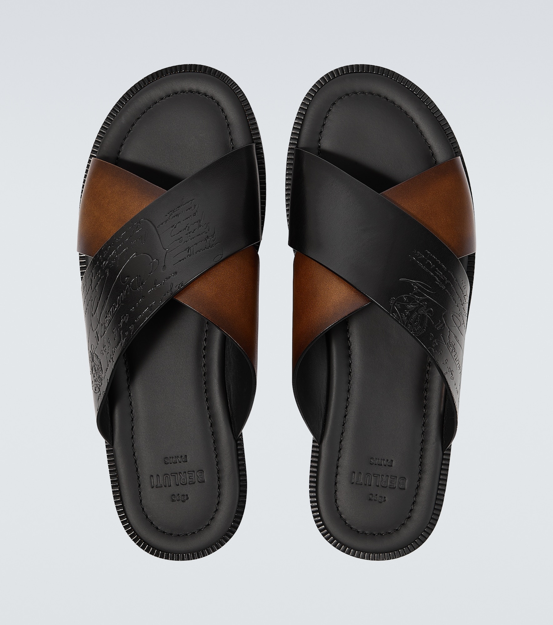Sifnos Scritto leather sandals - 4