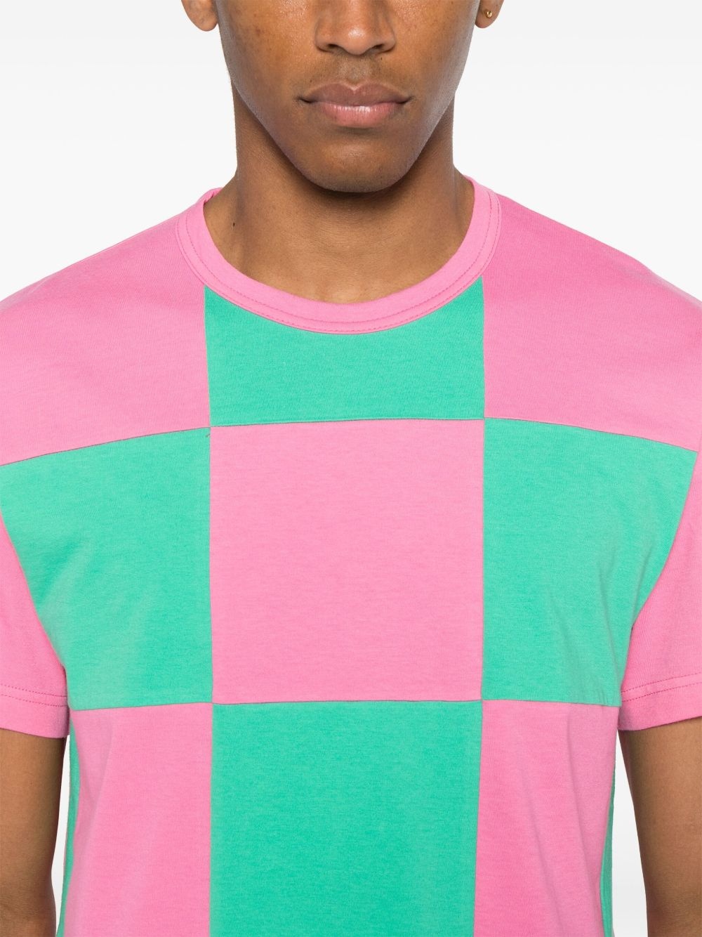 checked T-shirt - 4