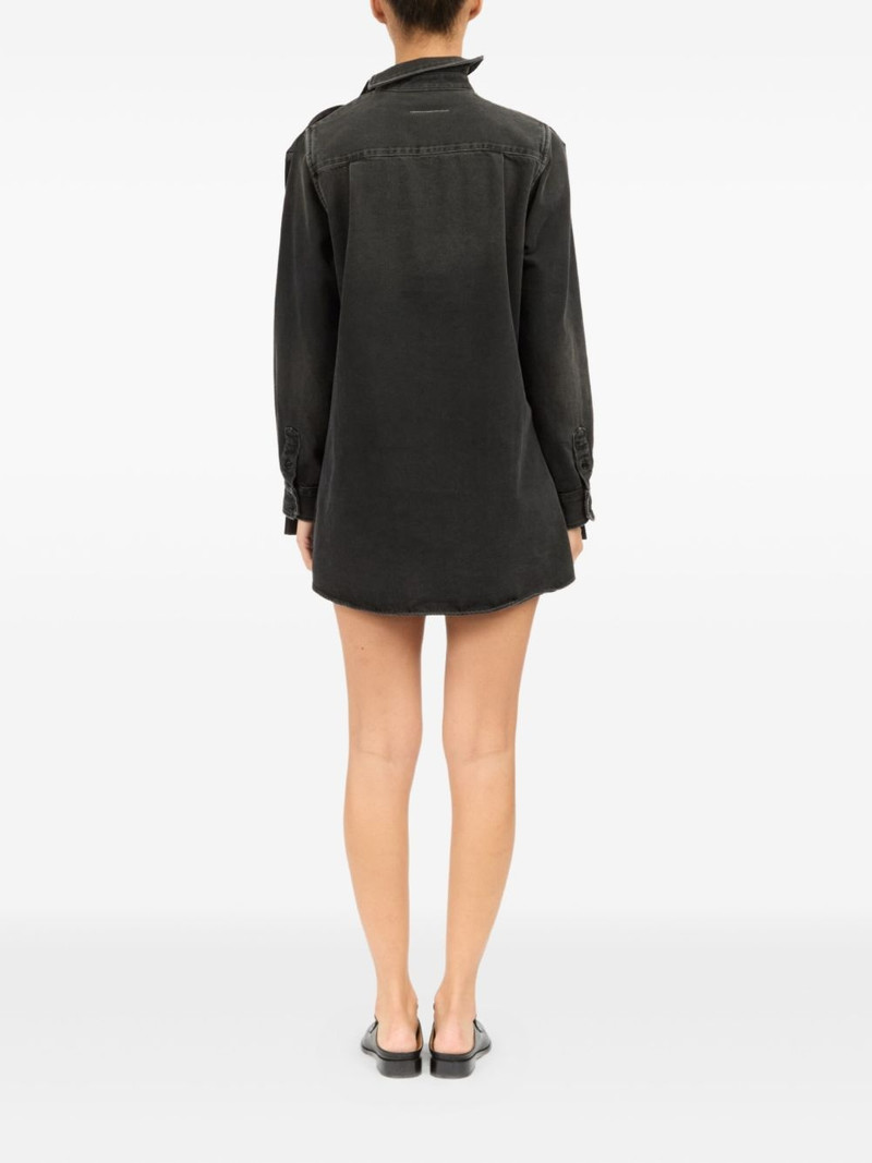 high-neck satin dress 6