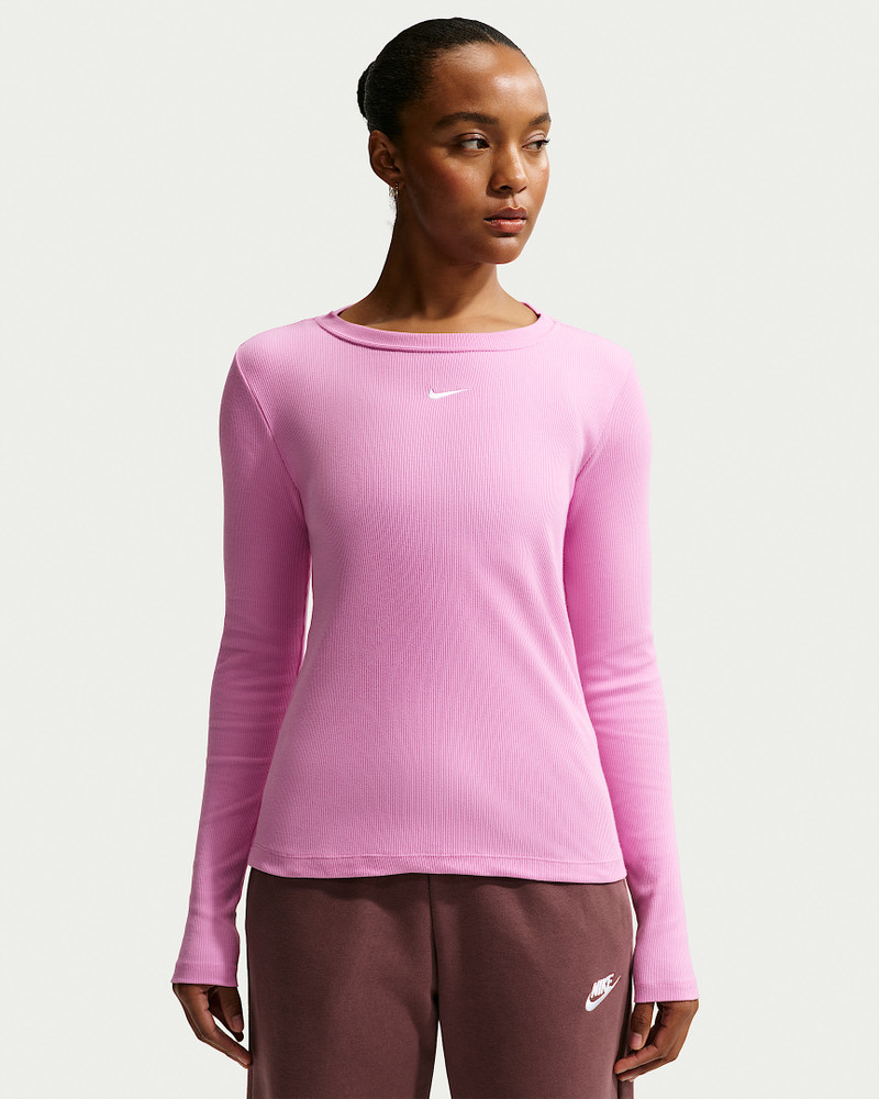 Nike Sportswear Women's Tight Long-Sleeve Ribbed T-Shirt 1
