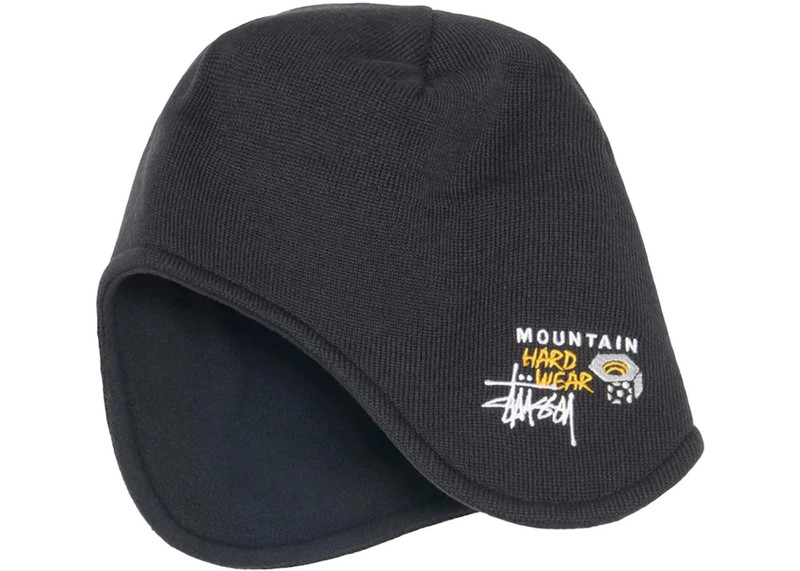 Stussy x Mountain Hardwear Ear Flap Beanie Black 1
