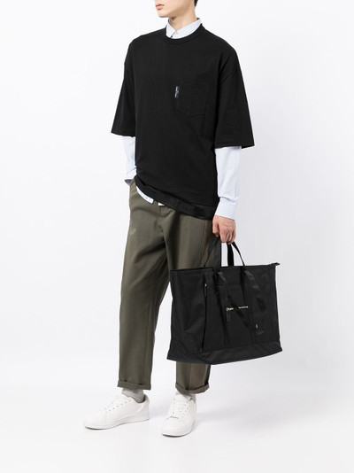 Comme des Garçons Homme logo-patch detail tote bag outlook