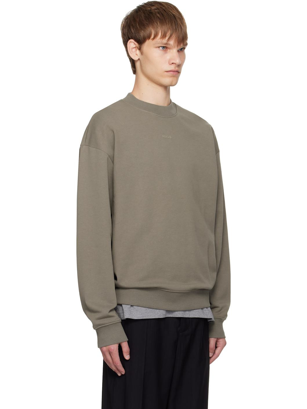 Taupe Relaxed-Fit Sweatshirt - 2