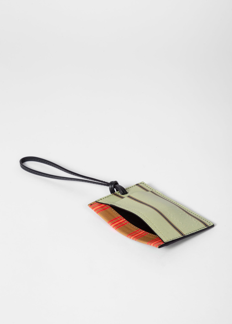 Patchwork Stripe Lanyard Wallet 4