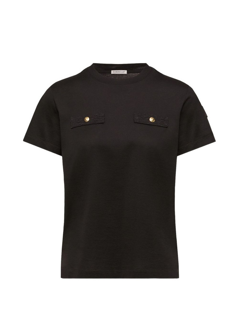 button detail T-shirt 1