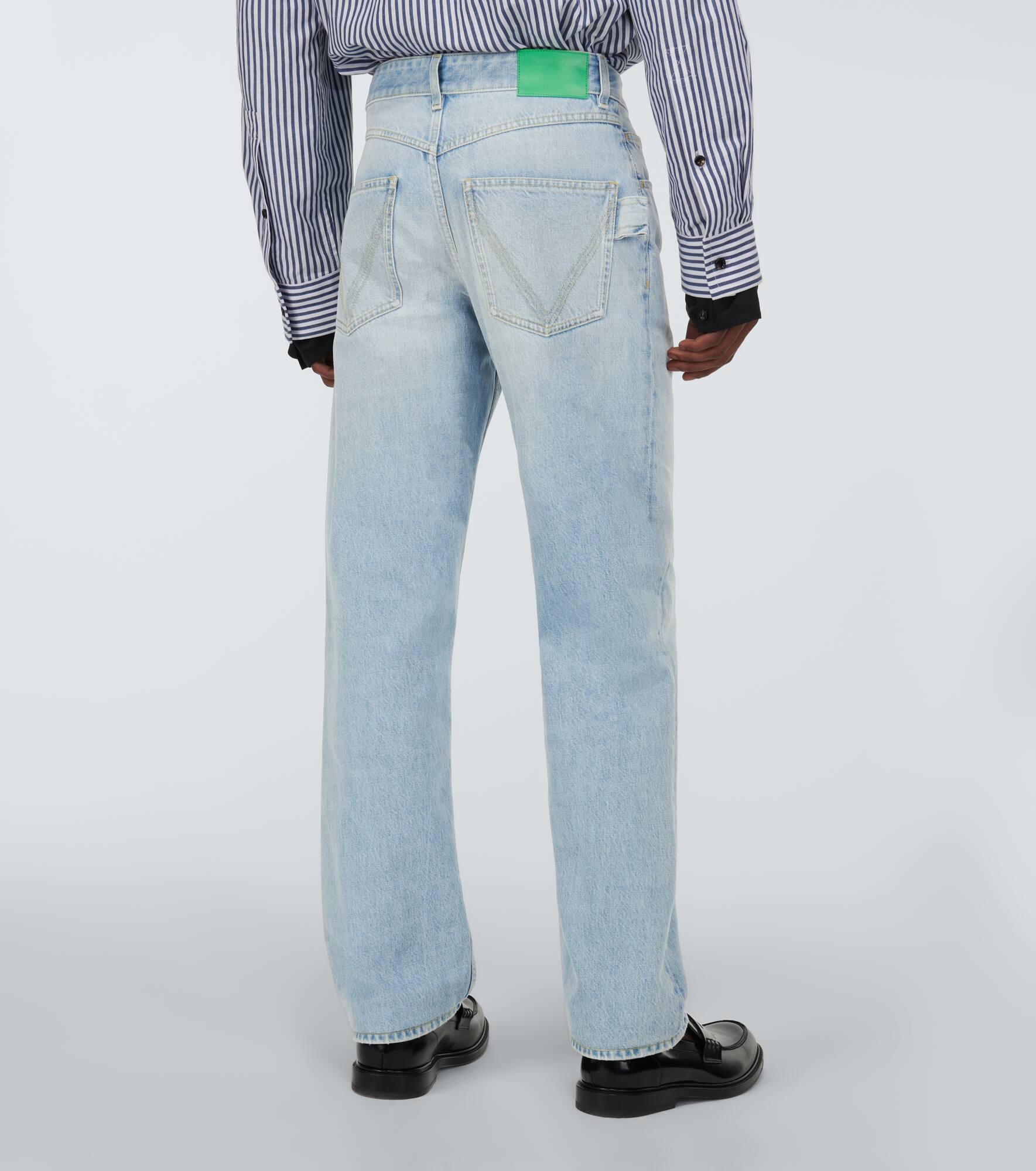 Mid-rise straight jeans - 4