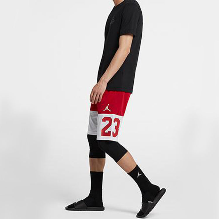 Air Jordan Back Print Basketball Short Sleeve Male Black CI0079-010 - 3