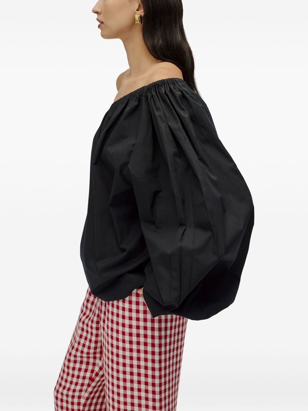 one-shoulder blouse - 3