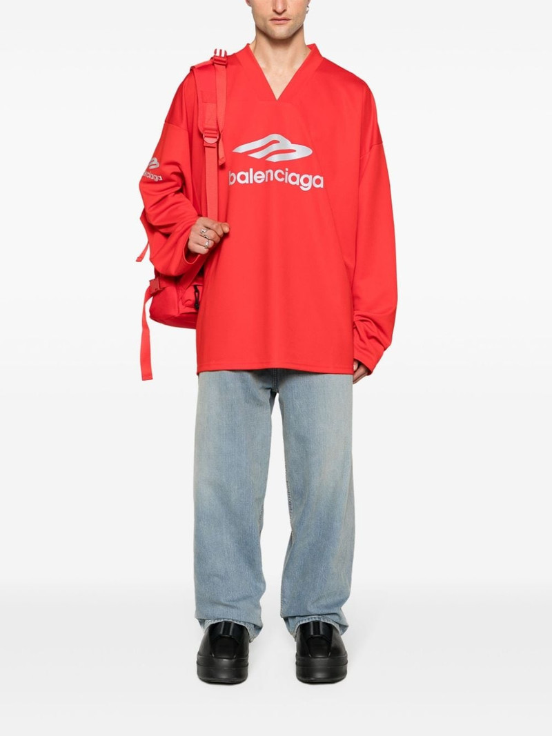 BALENCIAGA mid-rise wide-leg jeans outlook