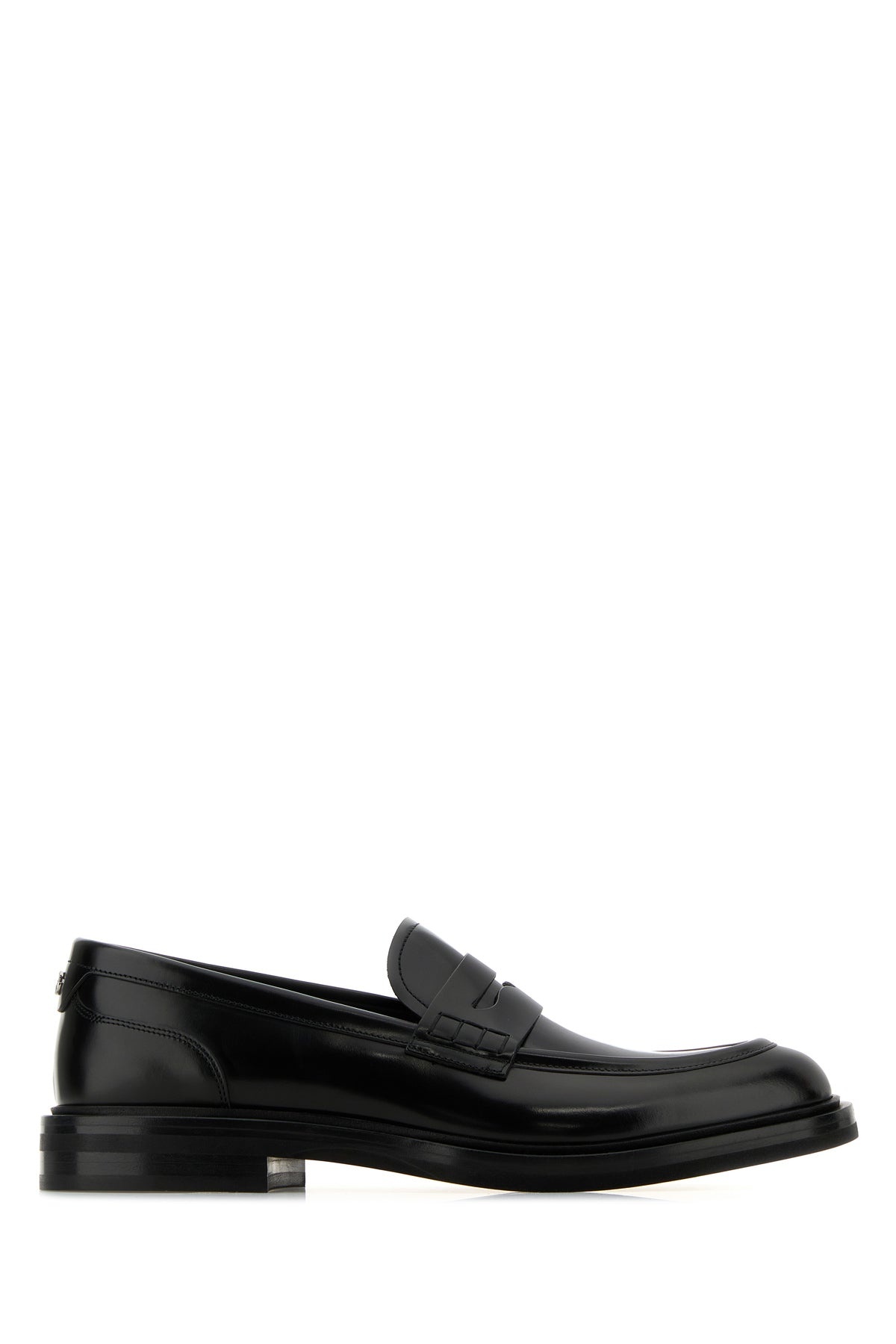 Black leather Altavilla loafers - 1